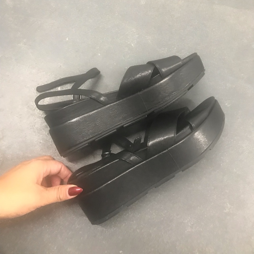 Eileen Fisher platforms . Size 7